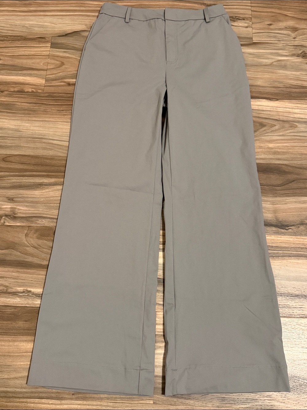 Halara Flex High Waisted Pocket Straight Leg Work Pants Gray Women’s MT NWT